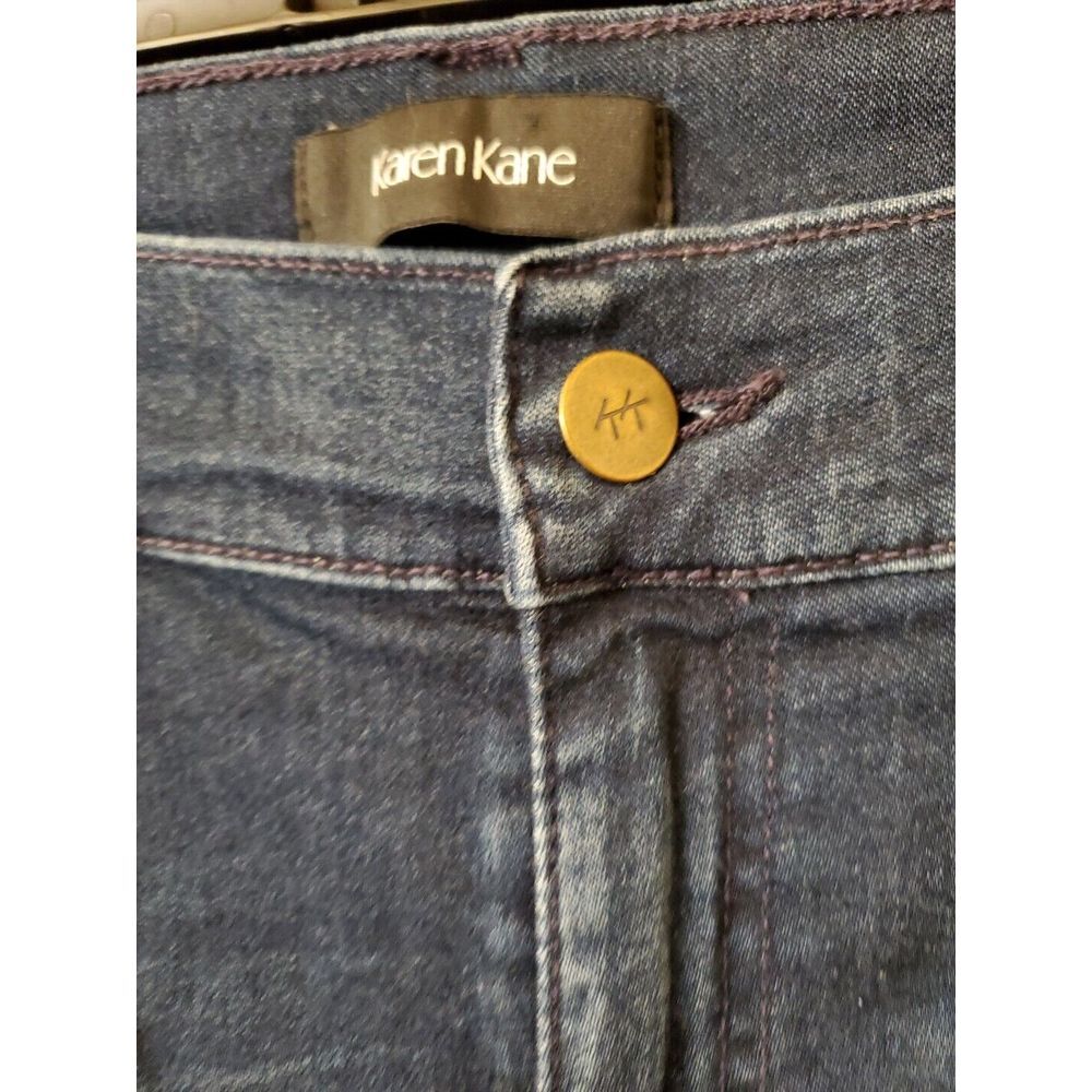 Karen Kane Women's Embroidered Blue Jeans Size 8 - Picture 4 of 9